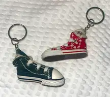 Red and Black Sneaker Keychains