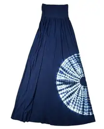 Lucky Brand Womens XS Navy Blue Dress or Skirt Beach Swim Cover Up Pull On