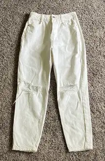 Zara Women's Boot Cut Jeans - White