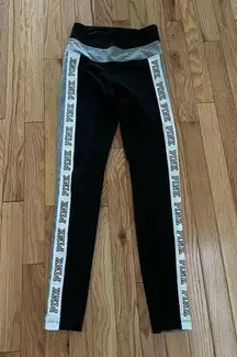 PINK Victoria's Secret YOGA Pants Black White Grey Size XS 21x26