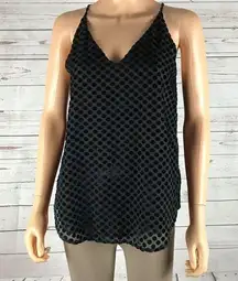 LOFT Velvet Polka Dot Tank Top XS