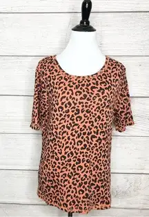 Capsule Cheetah Leopard Animal Print Tee  T-shirt Casual Top Women’s Size Medium