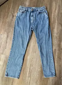 Pac Sun Mom Jeans Classic Light Wash Jeans High Rise Comfy Size 27 4