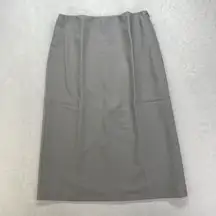 New Ralph Lauren Collection Purple Label skirt womens 8 gray lined side zip