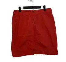 Willi Smith Burnt Orange Cargo Skirt