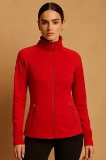 SPANX Women's Vibrant Red Performance Jacket Size Small