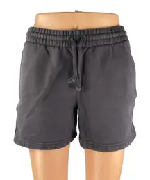 Aritzia TNA Gray Fleece Mid Rise Drawstring Casual Athletic Sweat Shorts Size XS