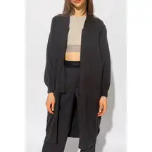 Essentials Fear of God Charcoal Wool Blend Zip Up Cardigan Jacket Size XL