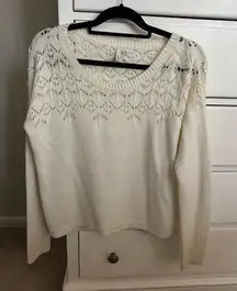 Nordstrom White Sweater