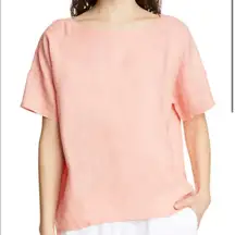 Eileen Fisher Organic Linen Handkerchief Oversized Boxy Top Organic Linen xs