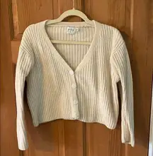Princess Polly Size XS/S Extra Small Women's Teen Girl Cream Cardigan Sweater