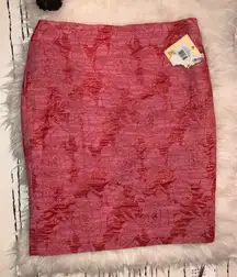 NWT Ellen Tracy glacé sorbet pink pencil skirt‎