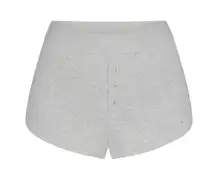 COTTON RIB SHORT LIGHT HEATHER GREY XS