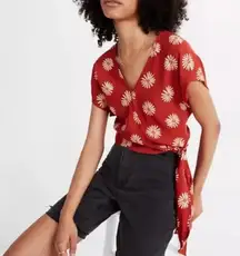 Madewell Sash Tie‎ Wrap Blouse SIze XS