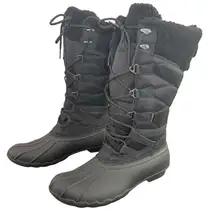 Lands End Womens 11 B Expedition Tall Waterproof Insulated Snow Boots Thinsulate