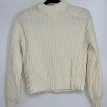 POPSUGAR OFF WHITE KNITTED SWEATER SMALL