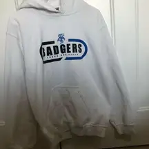 White Hoodie Bennington Badgers Track & Field Design unisex size small