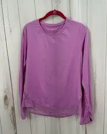 Athleta Women’s Small Pink Mesh Longsleeve Top