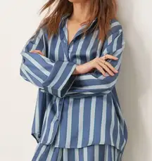 ASOS oversized striped pajama top
