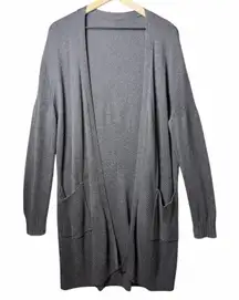 Lululemon Sincerely Yours Wrap Sweater Graphite Gray Viscose Blend Womens XL/XXL