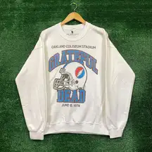 Grateful Dead 1974 Rock Band Crewneck Sweater Size S/M