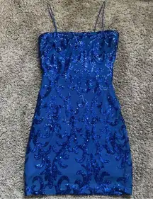 Blue Homecoming Dress