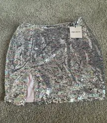 superdown Sequin Mini skirt multi-color NWT