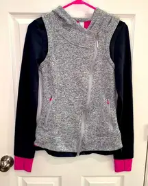 Mondetta hooded performance jacket gray‎ black pink