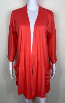 Doublju Knit Two Pocket Open Front Lightweight Cardigan‎