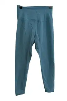 Free People Never Better High Rise Leggings Eucalyptus Blue Full Length Size S