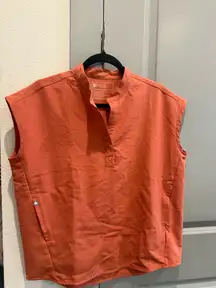 FIGS Rafaela Scrub Top XS Orange