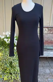 Marine Layer Lexi Rib Long-Sleeve Midi Dress