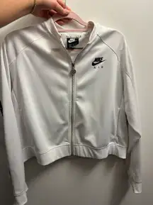 Nike White Zip-Up Jacket