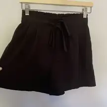 DR2 Womens Black Tie-Waist Shorts - S comfortable lightweight summer pockets