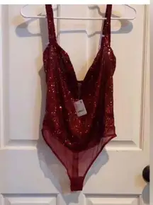 Nwt free people sequin bodysuit
