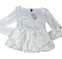 Wild Fable Ballon Viral Trendy Long Sleeve Top Statement Sleeves Going Out Top