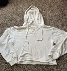 White Cropped  sweatshirt