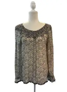 LOVE SAM Long Sleeve Peasant Blouse in Size Small