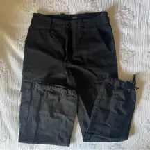 black cargo joggers