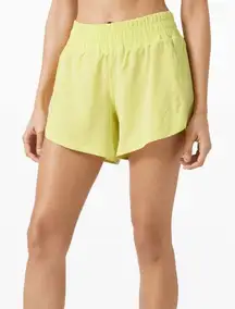Lululemon 4 Track That Short 5" in Lemon Vibe