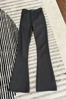 Edikted Leather Flare Pants