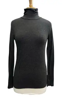 HATCH Maternity Pregnancy Turtleneck Jersey Knit Shirt Stretch Gray size Small