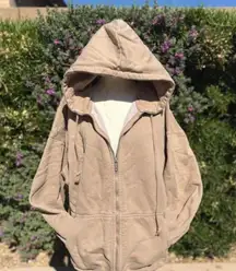 Melville Zip-Up Brandy Hoodie