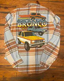 Ford Bronco Flannel Button Up Longsleeve