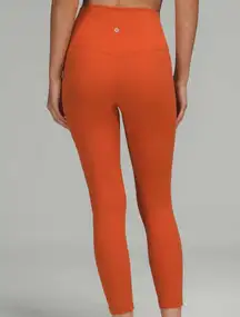 LULU 25 IN SIZE 4 ALIGN BURNT ORANGE LEGGINGS