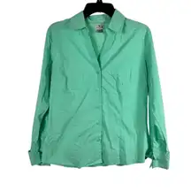 Worthington Pastel Green Button Up Shirt Size 10