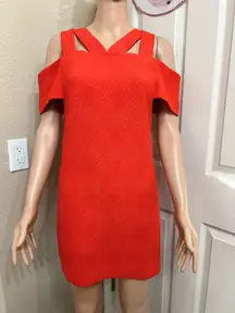 Sandro Paris orange dress size 1 (small)