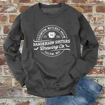 Hocus Pocus Sweatshirt MEDIUM Fleece Oversize Sanderson Sisters Halloween