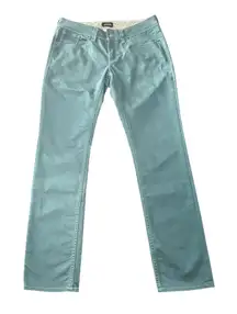 Marmot Women's Size 8 Teal Straight Leg Pants Outdoor Casual Everyday Wear
