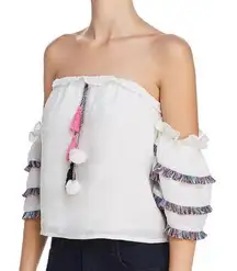 NWOT Red Carter Kodak Pom Pom Top size XS